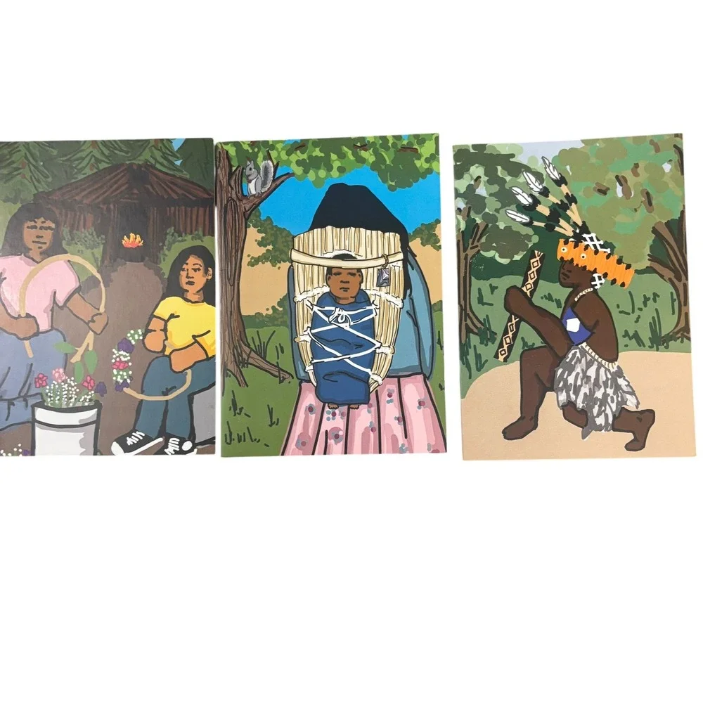 Meyo Marrufo Finger Doodle Collection Native American Art Cards Set of 9‎